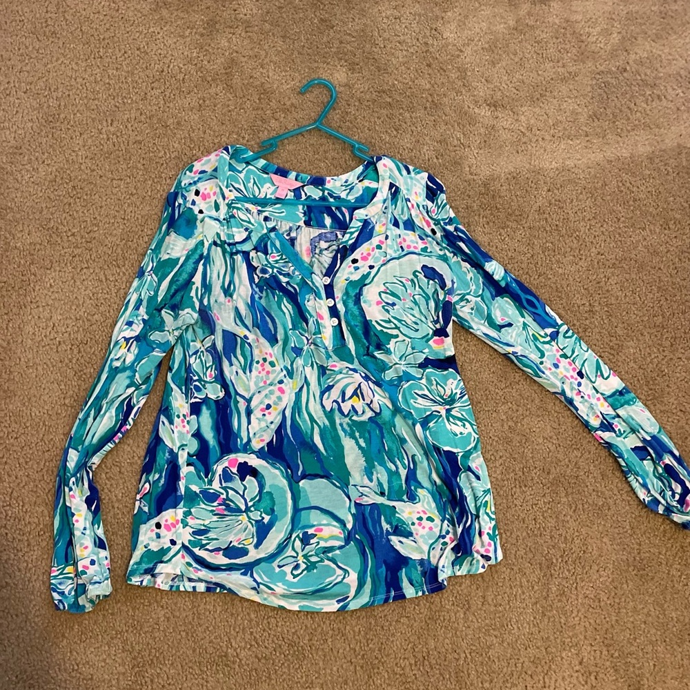 Lilly Pulitzer shirt - cotton with some stretch
